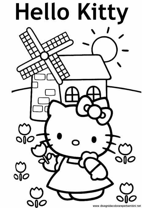 gangsta hello kitty coloring pages - photo #7